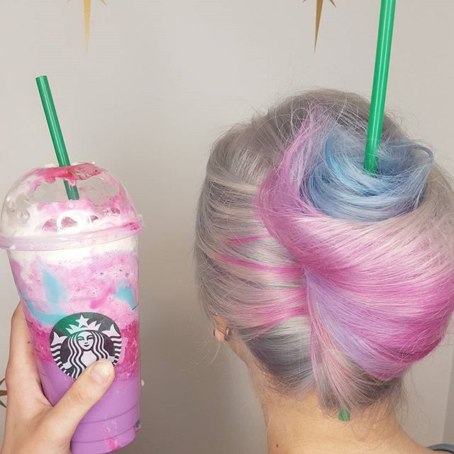 Starbucks' Unicorn Frappuccino Inspired A Canadian Haircolorist, lecoloriste